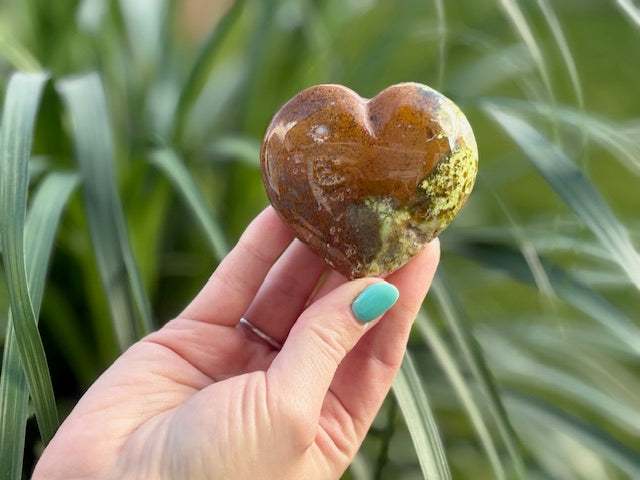 Groene opaal hart
