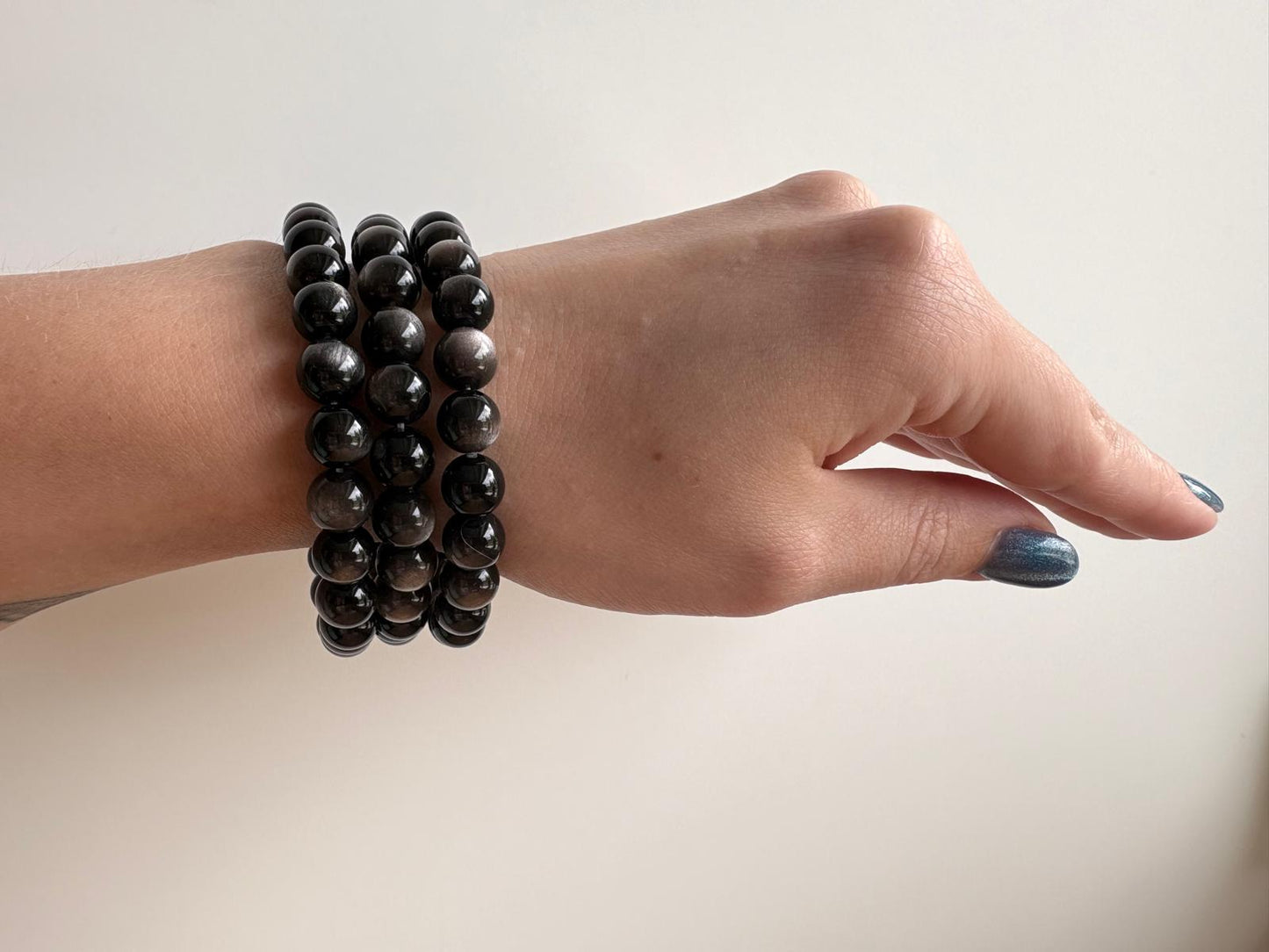 Obisidaan kogelarmband 8 mm