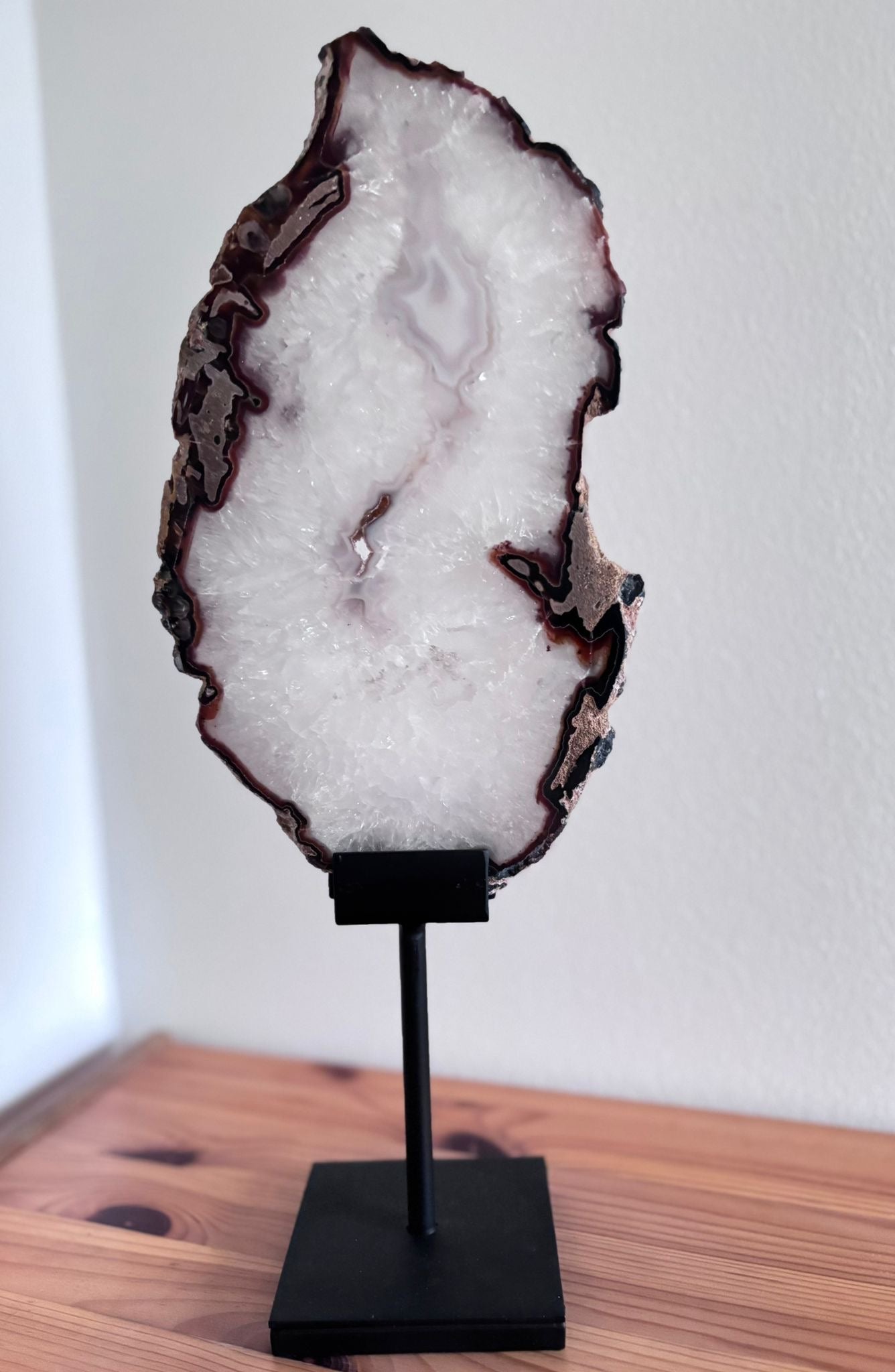 Agaatschijf op standaard