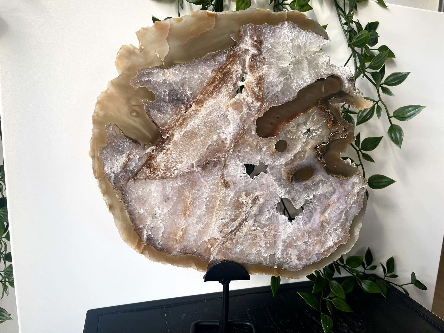 Agaats schijf XL + standaard