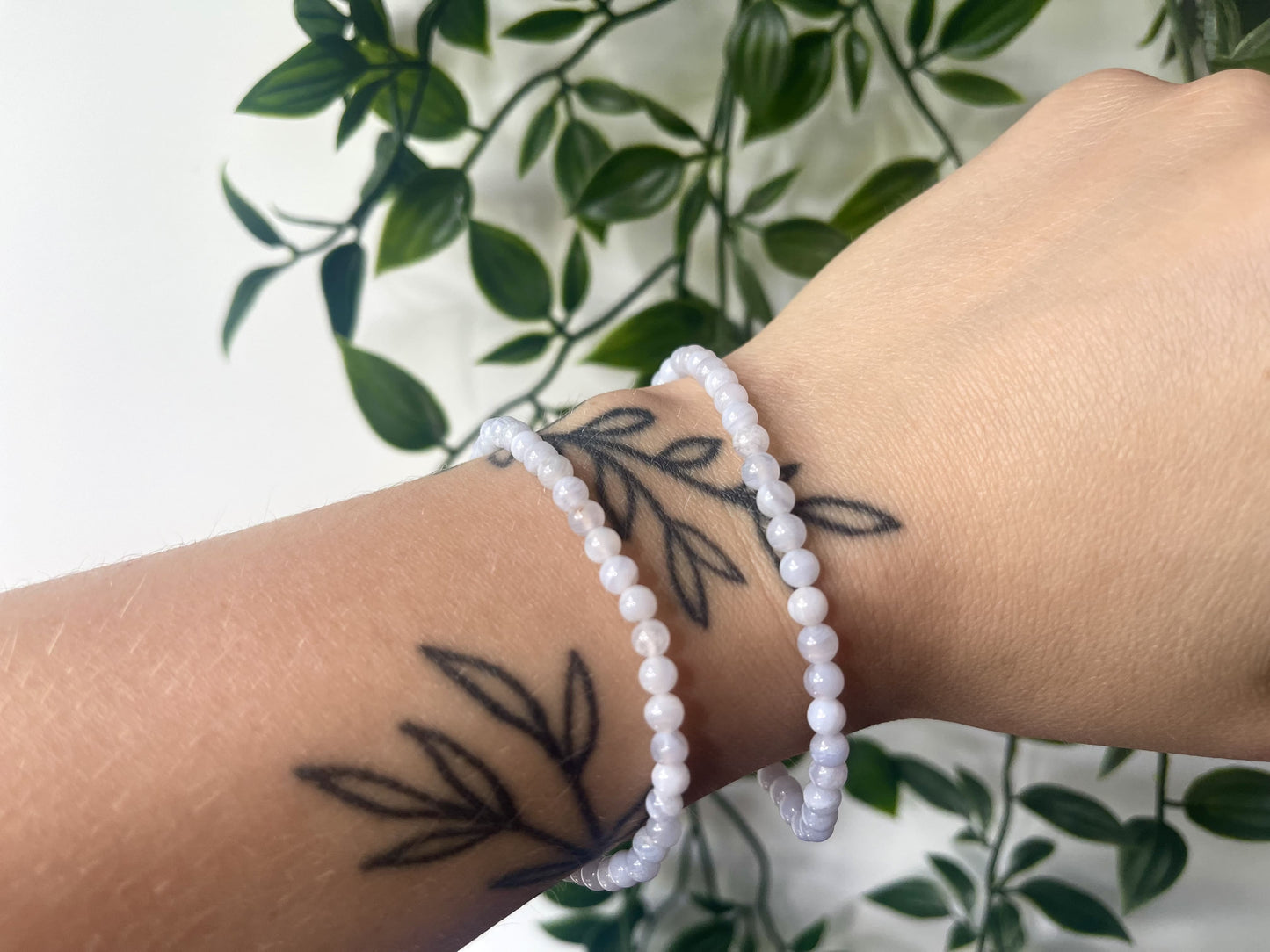 Blue lace agaat armbanden 4mm