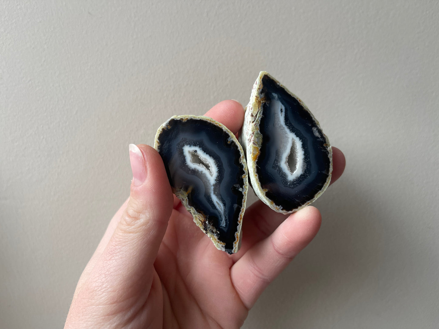 Agaat Geode paren extra kwaliteit