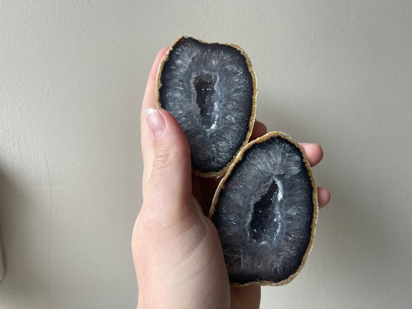 Agaat Geode paren extra kwaliteit