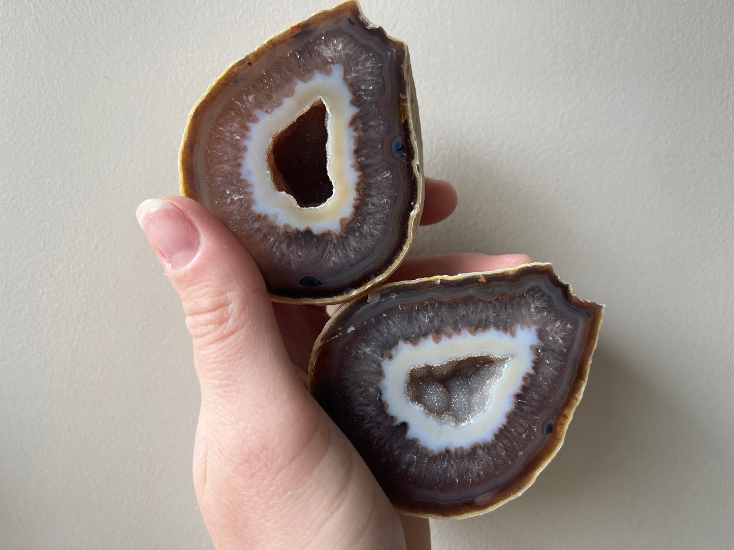 Agaat Geode paren extra kwaliteit