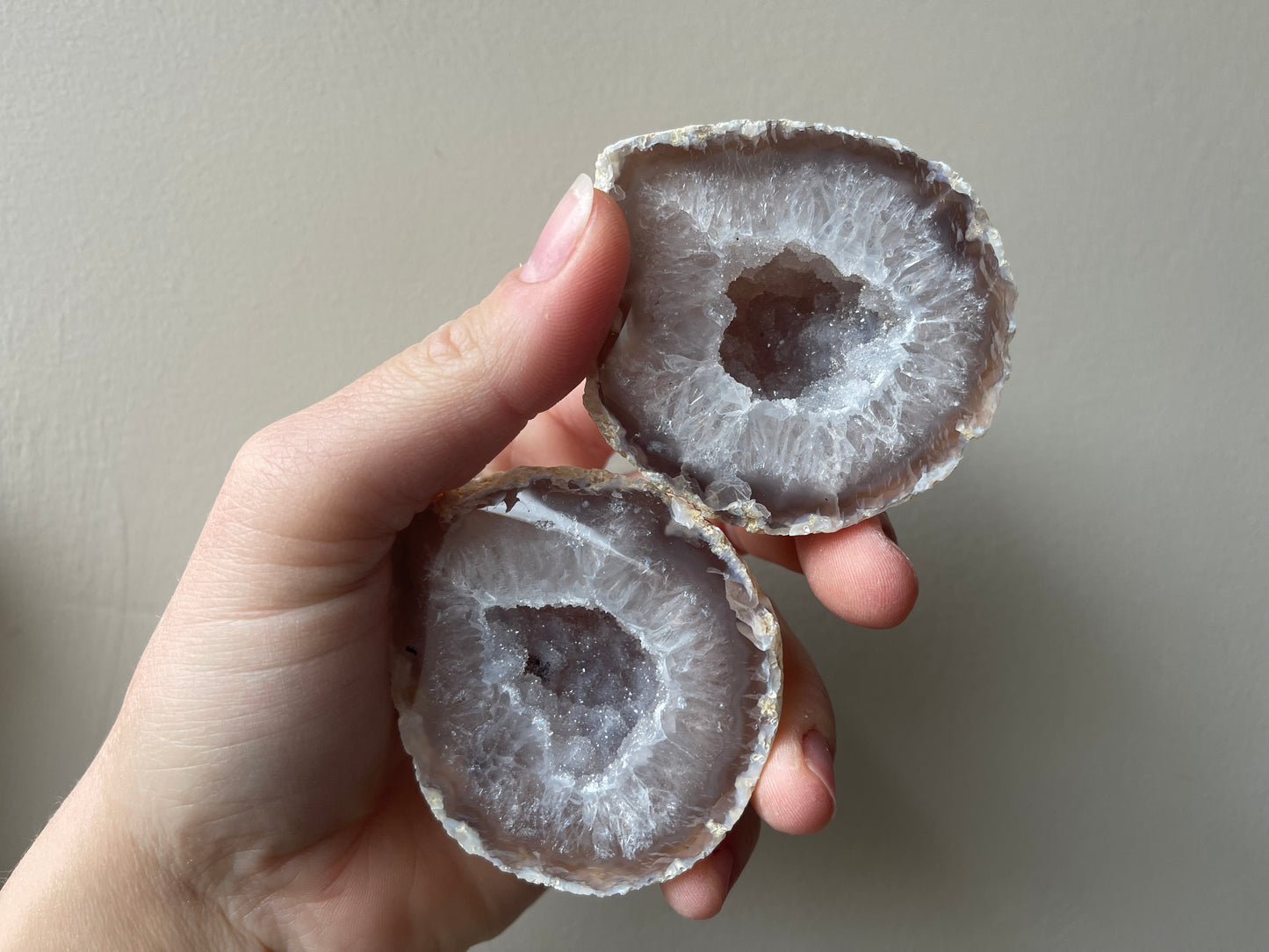 Agaat Geode paren extra kwaliteit