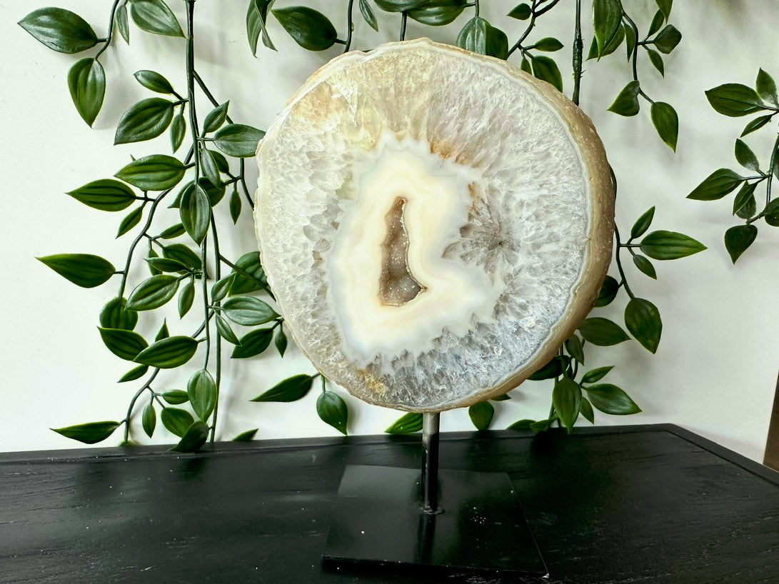 Druzy Agaat op standaard XL