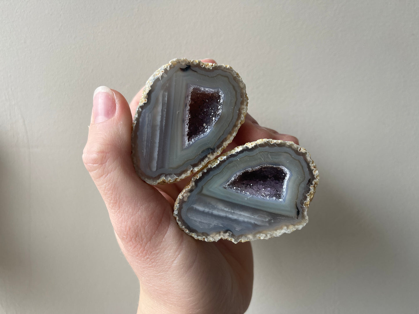 Agaat Geode paren extra kwaliteit