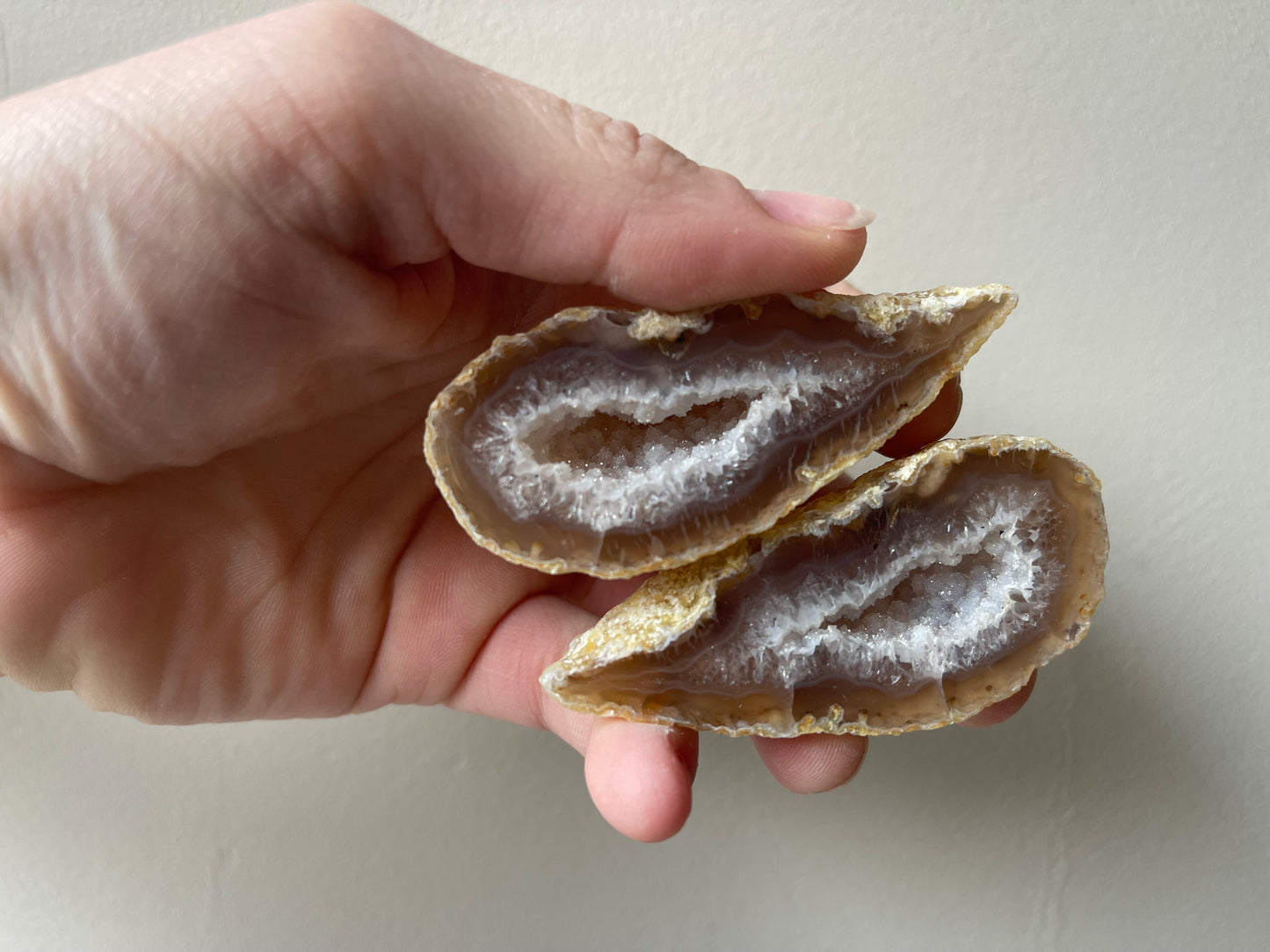 Agaat Geode paren extra kwaliteit