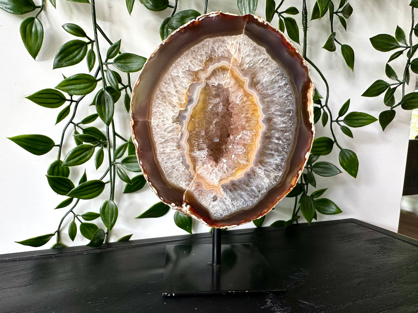 Druzy Agaat op standaard XL