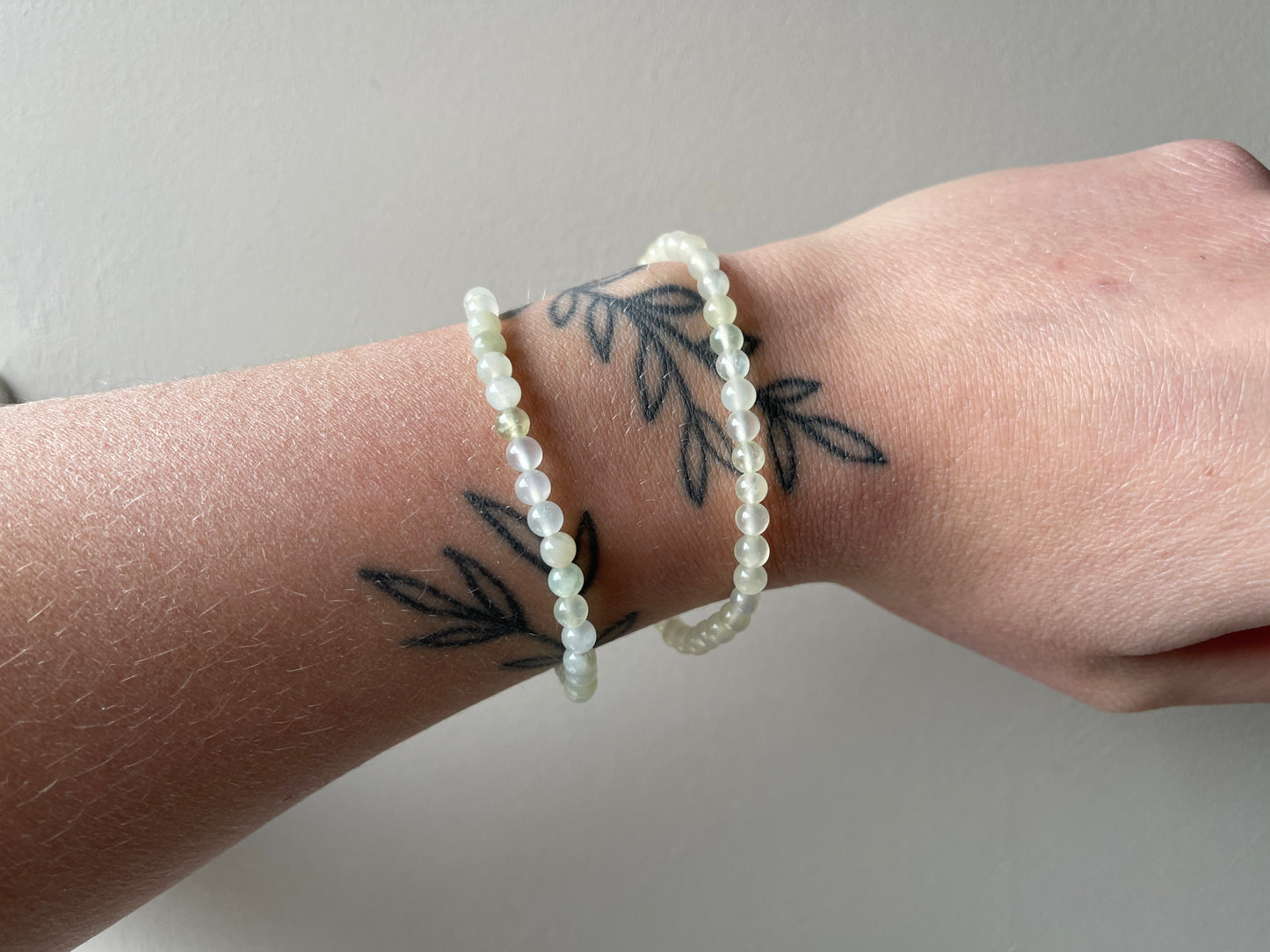 Serpentijn New Jade kogelarmband 4mm kralen