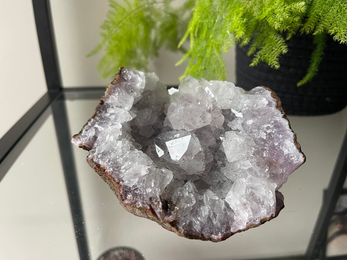 Kwarts met Geothiet geode