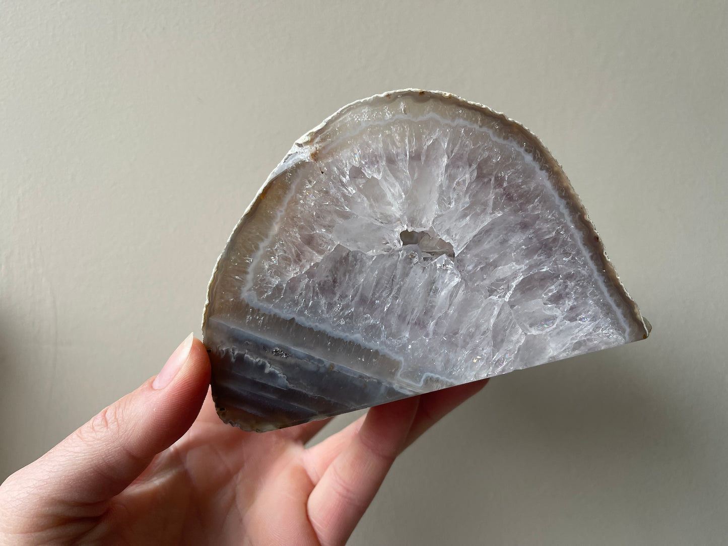 Waxinelichthouder van agaat