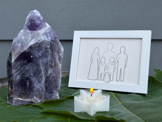 Amethist herdenksteen