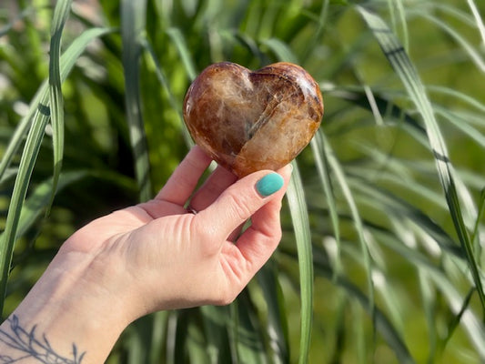 Limoniet kwarts hart