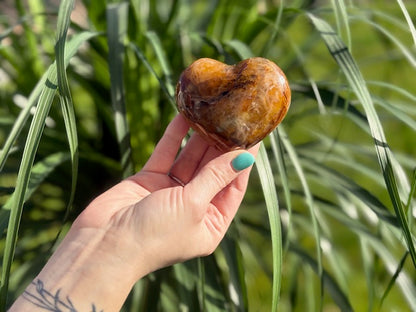 Limoniet kwarts hart