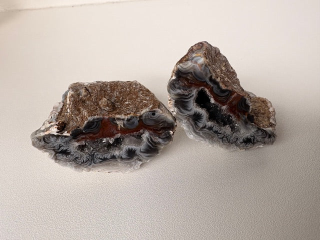 Agaat geode paartje, maat M