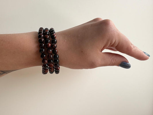 Kattenoog kogelarmband 6 mm