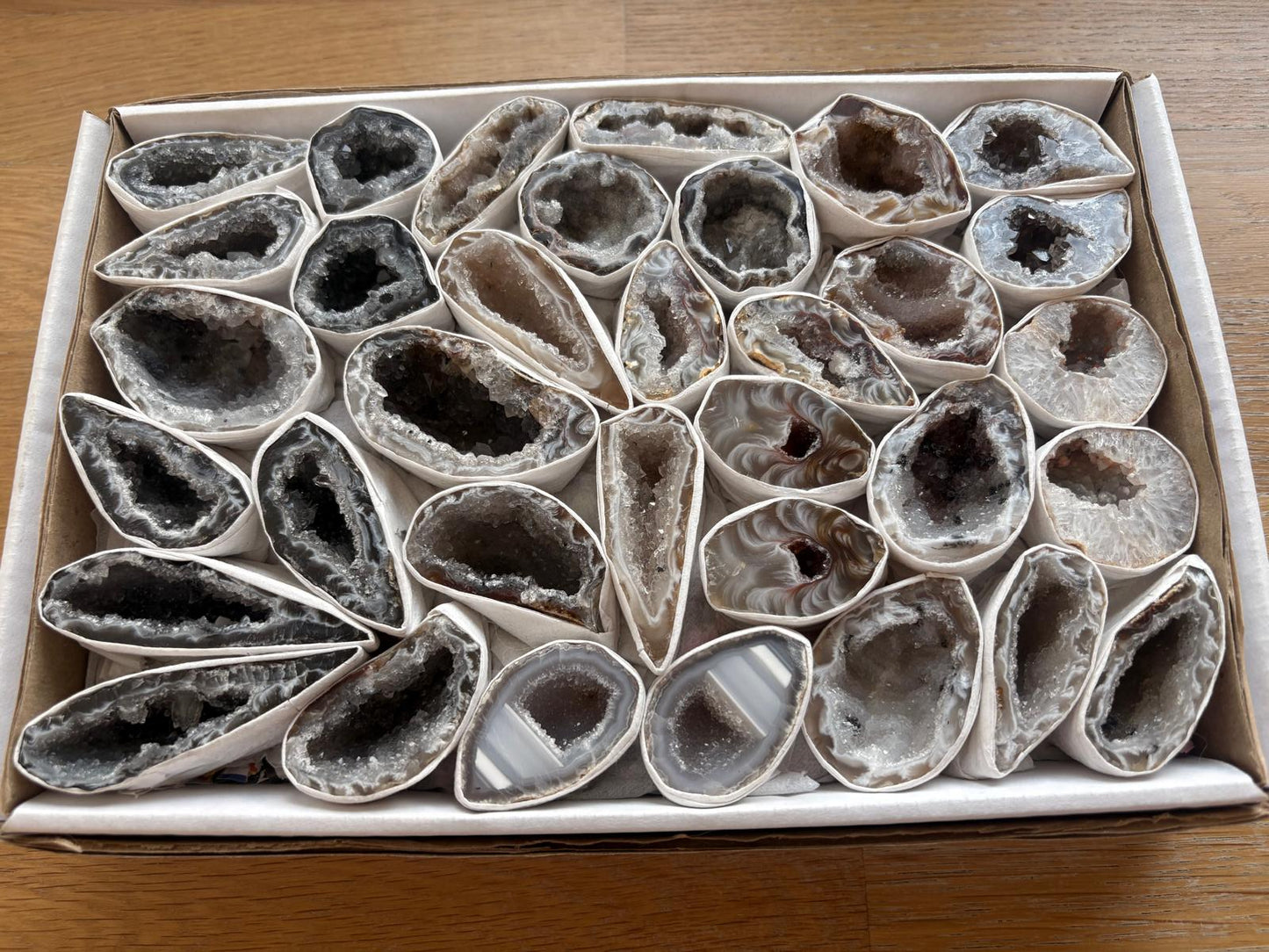 Agaat geode paartjes maat S