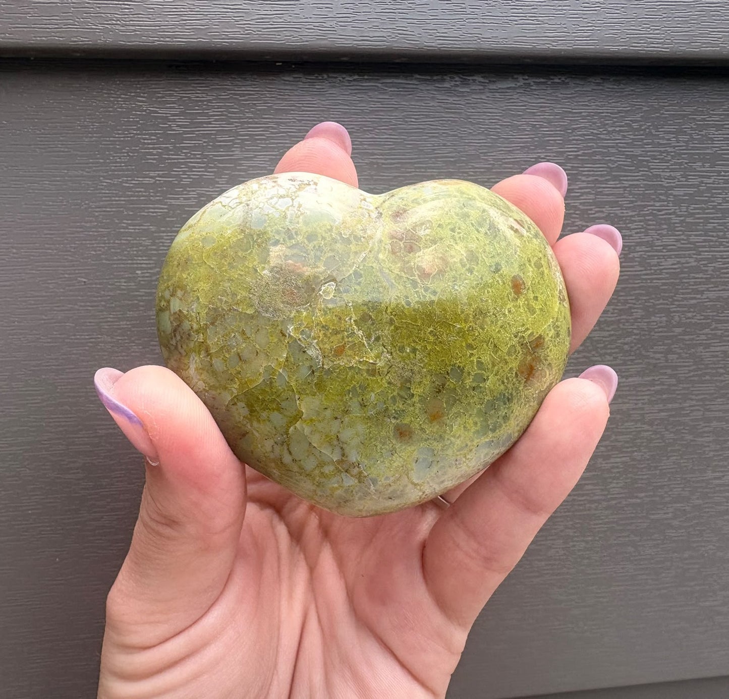 Groene opaal hart