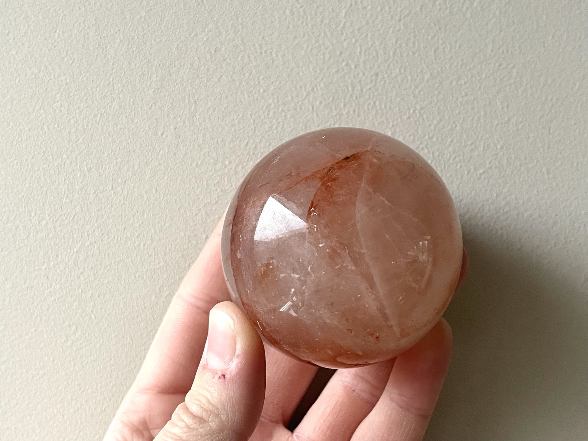 Hematiet bol (Red healer) licht 5,5cm - Kristalkriebels