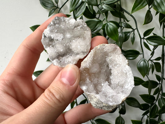 Kwarts geode paar S
