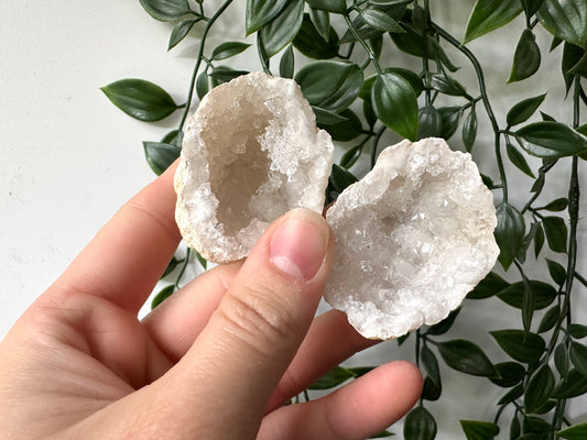 Kwarts geode paar S