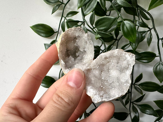 Kwarts geode paar S