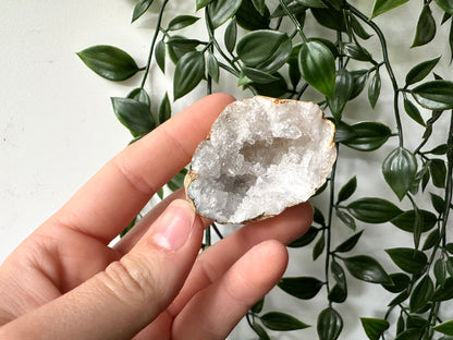 Kwarts geode paar S