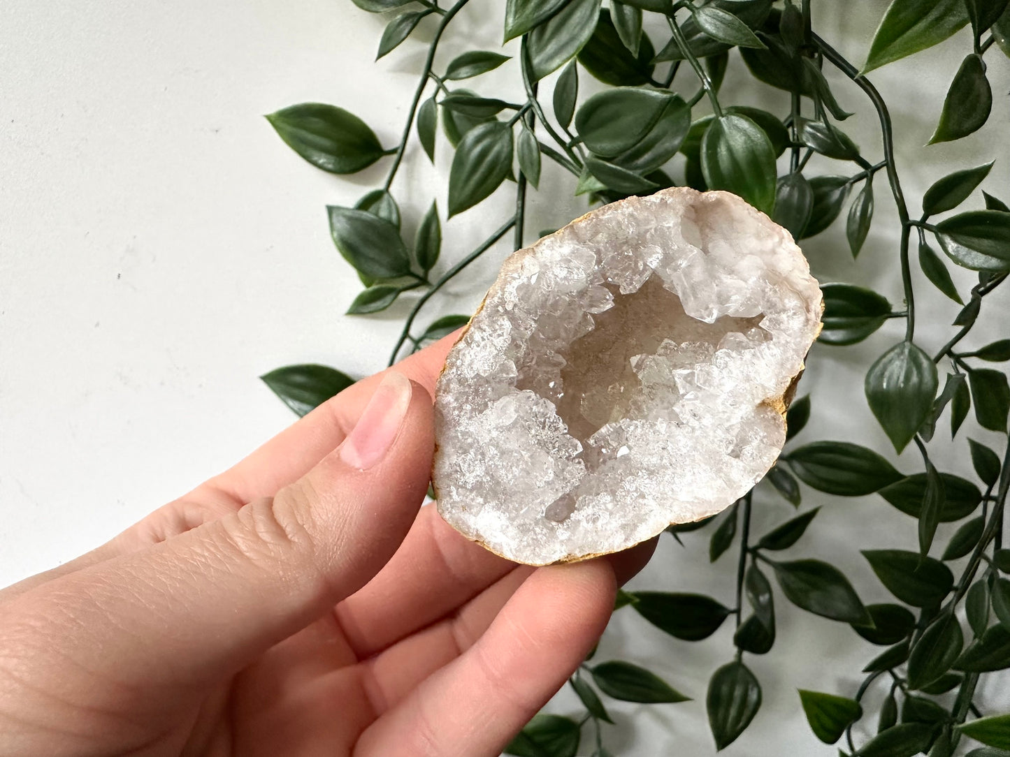 Kwarts geode paar S