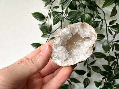 Kwarts geode paar S