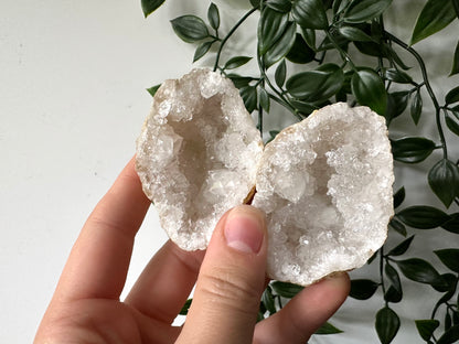 Kwarts geode paar M