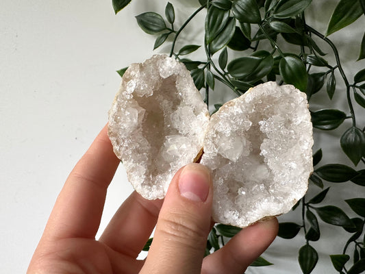 Kwarts geode paar M