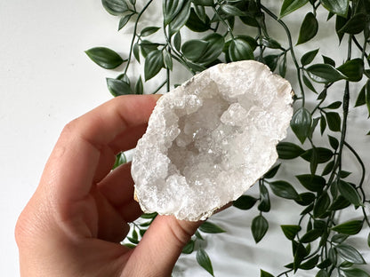 Kwarts geode paar M