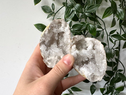 Kwarts geode paar M