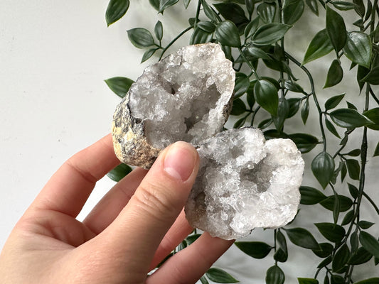 Kwarts geode paar M