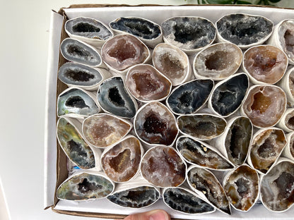 Agaat geode setje