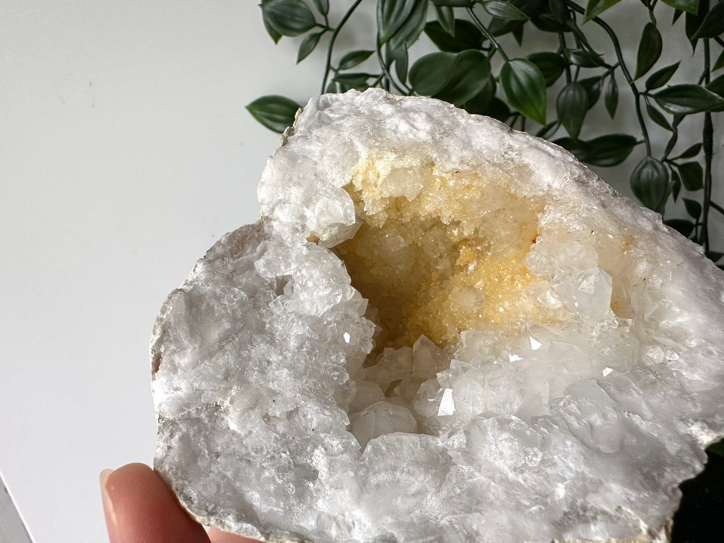 Kwarts geode paar L