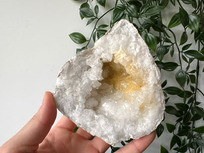 Kwarts geode paar L
