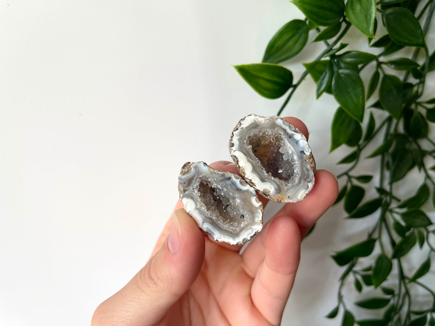 Agaat geode setje