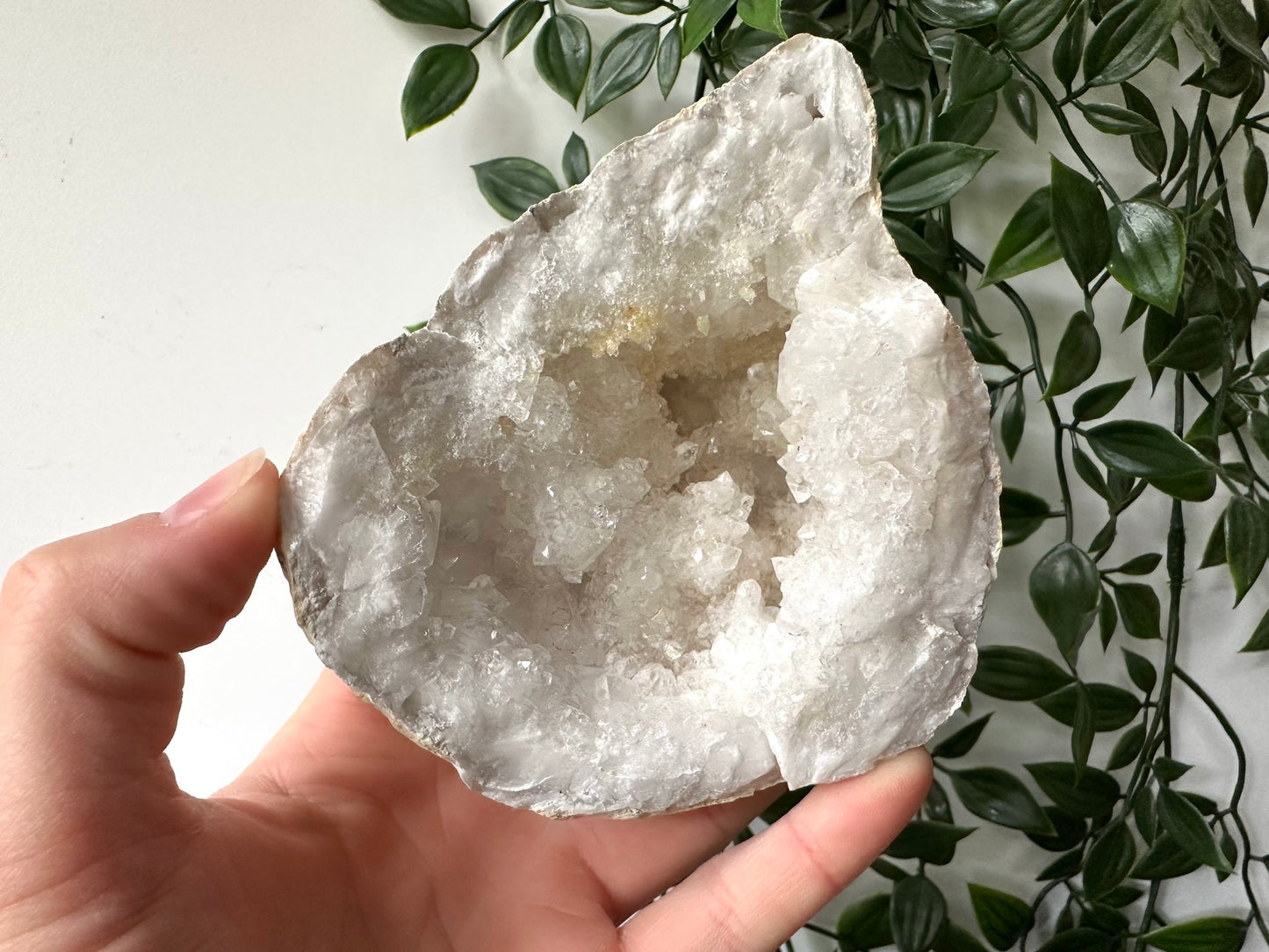 Kwarts geode paar L