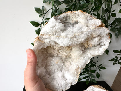 Kwarts geode paar XL