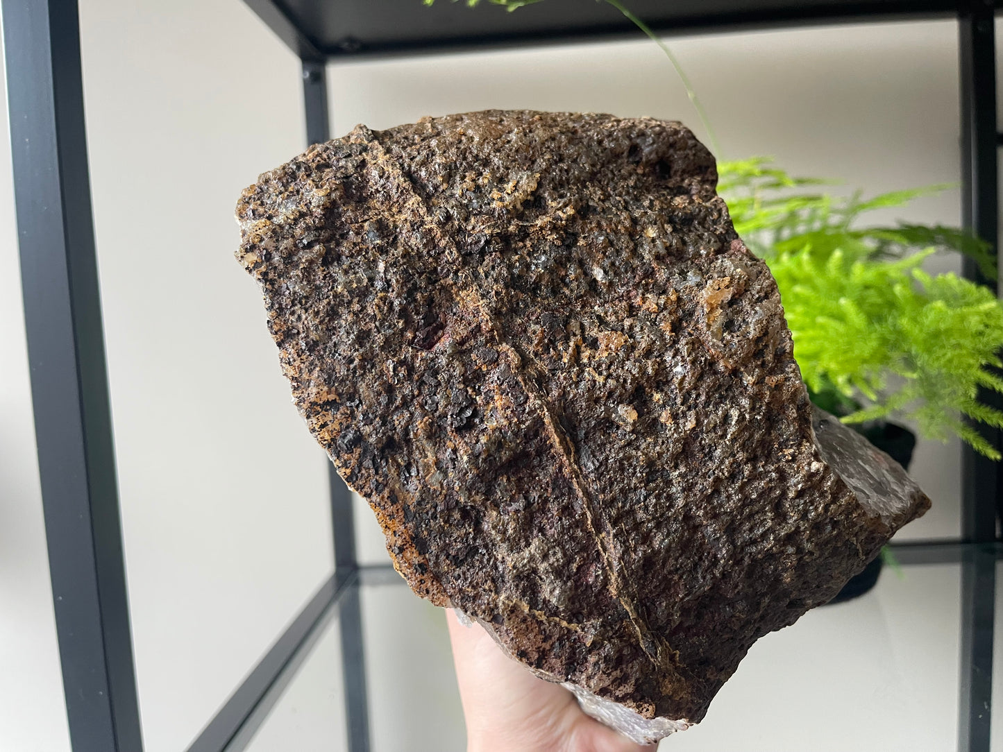 Kwarts met Geothiet geode