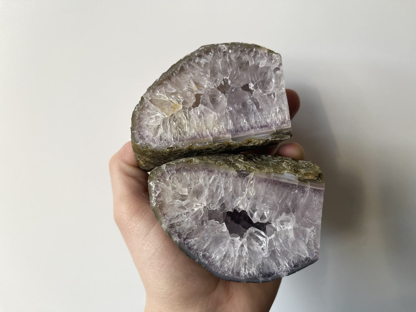 Agaat geode set