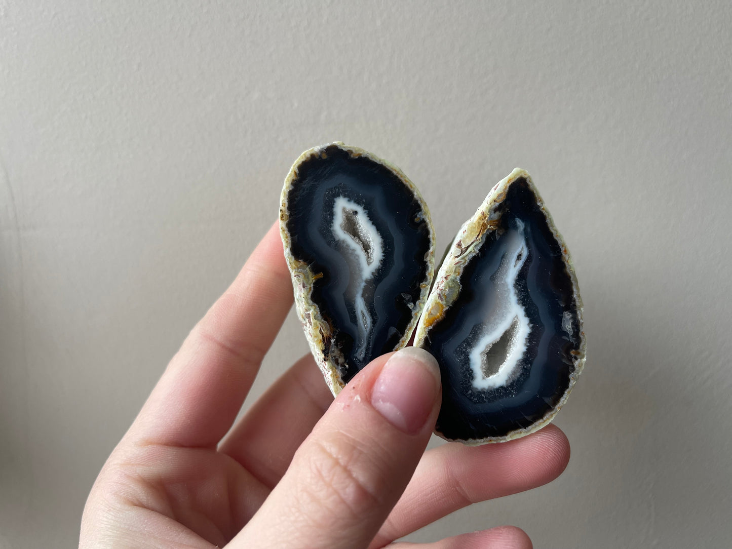 Agaat Geode paren extra kwaliteit