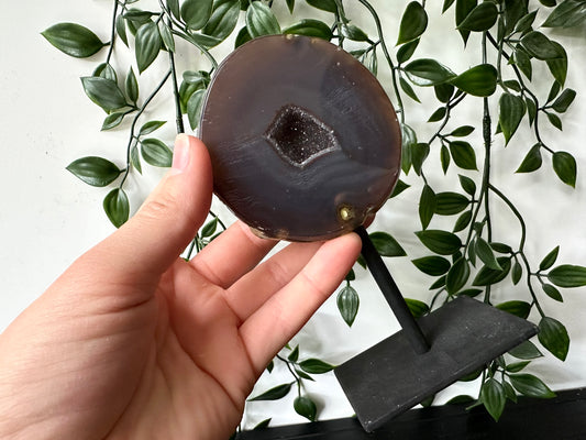 Druzy Agaat op standaard S