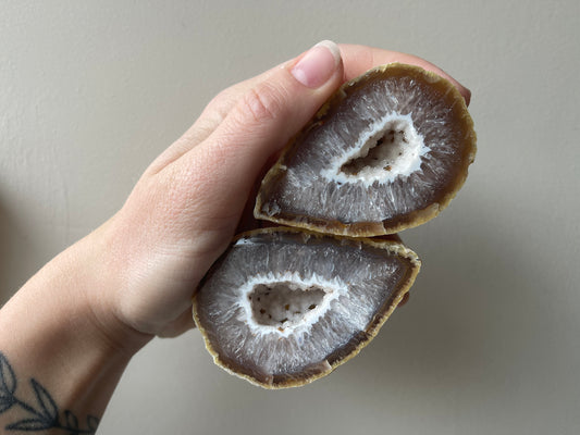 Agaat Geode paren extra kwaliteit