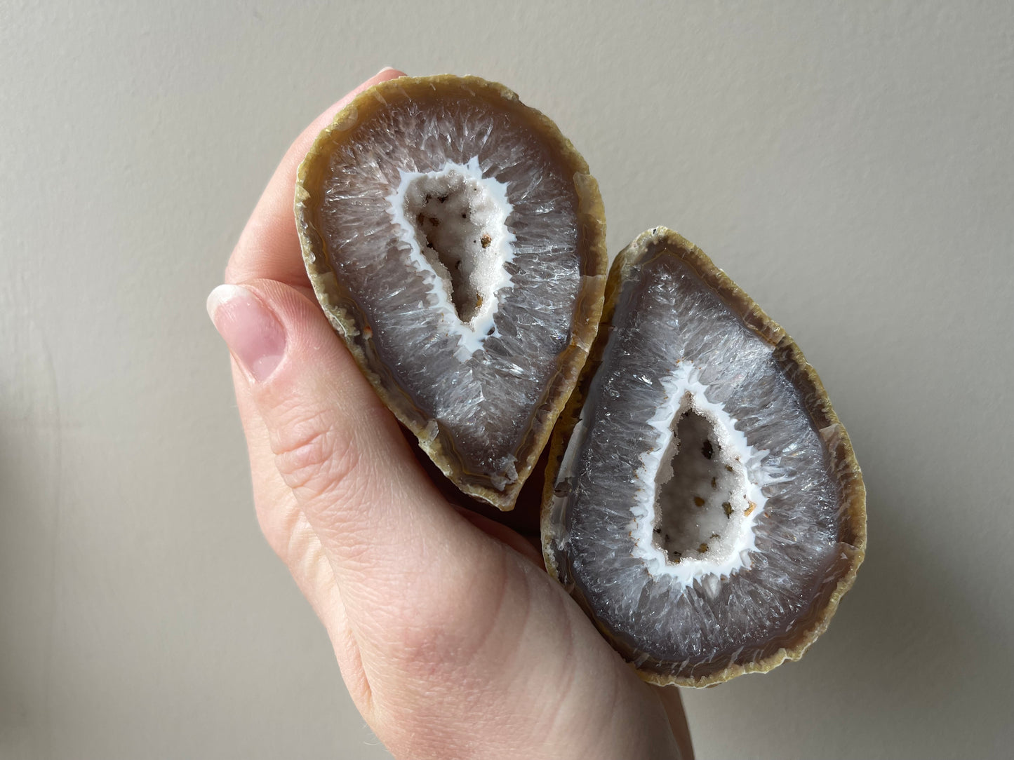 Agaat Geode paren extra kwaliteit