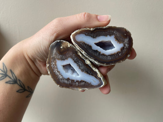 Agaat Geode paren extra kwaliteit