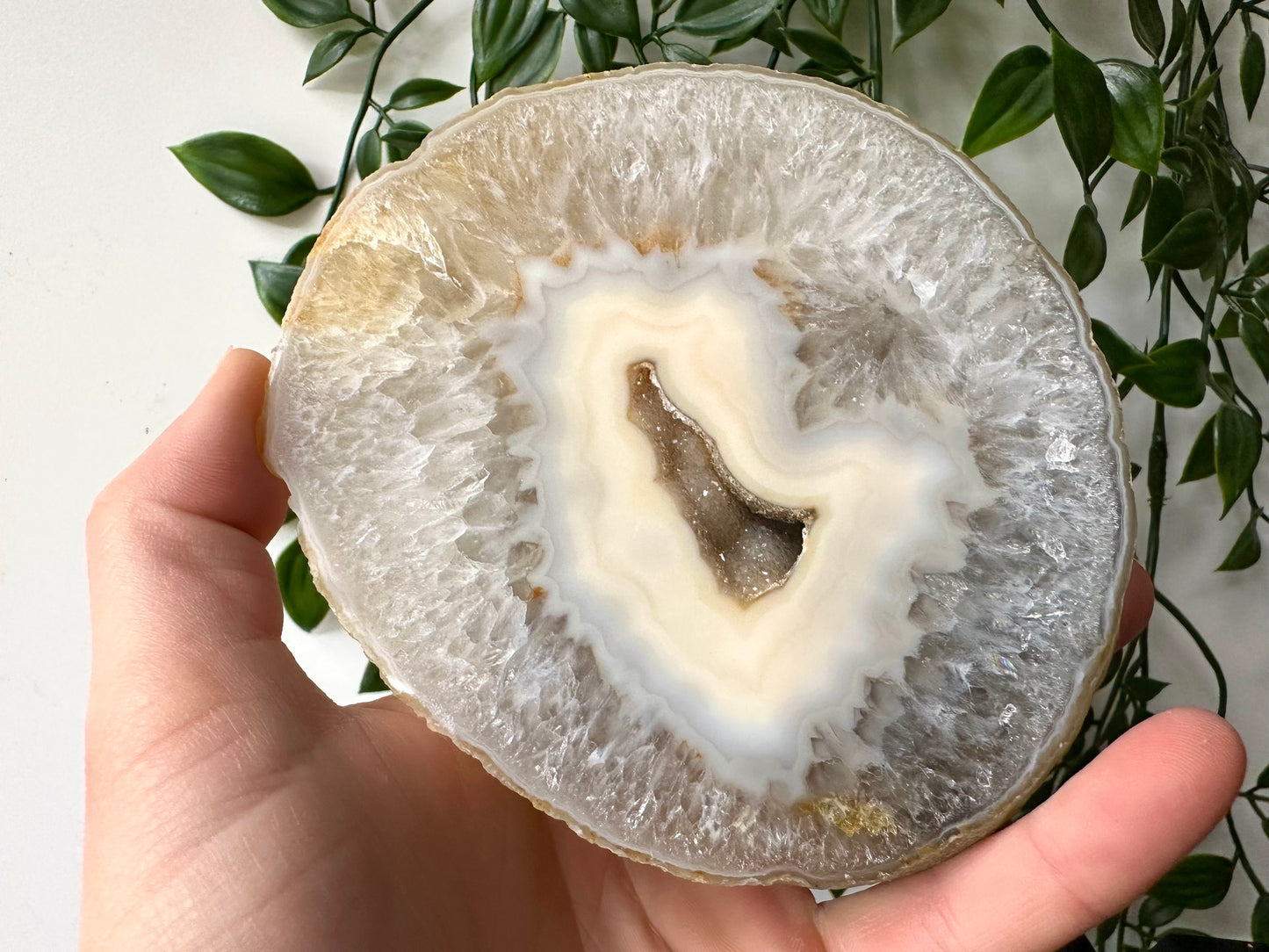 Druzy Agaat op standaard XL