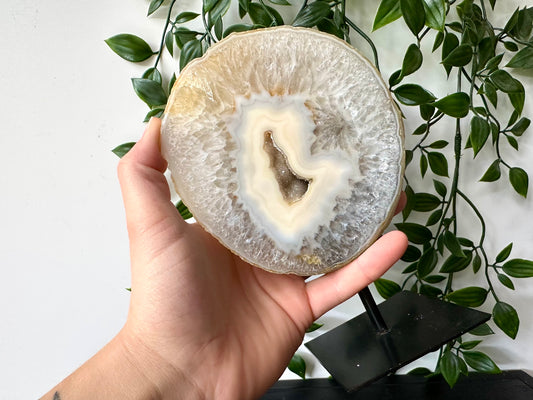 Druzy Agaat op standaard XL